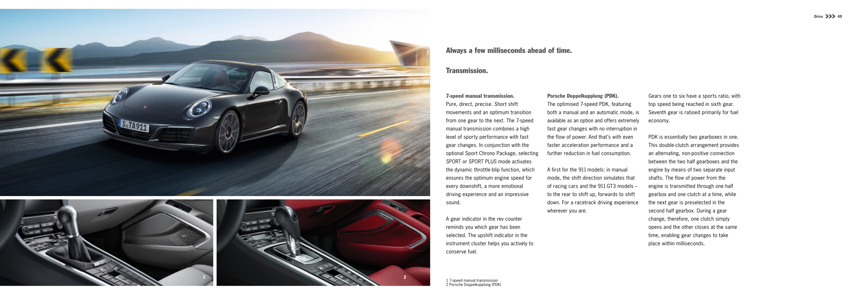 2016 Porsche 911 Brochure Page 20